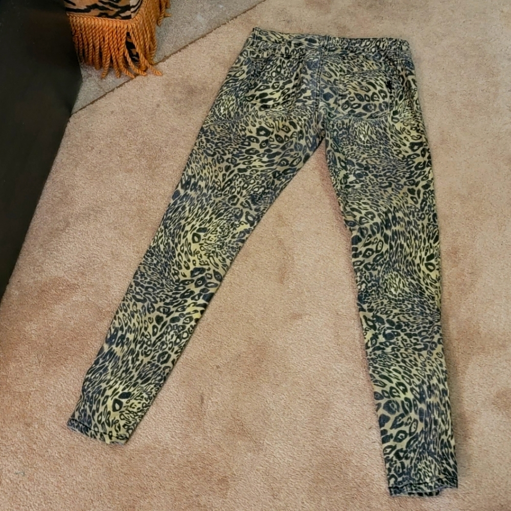 VIP Animal Print Jeans w stretch sz 11 / 12
